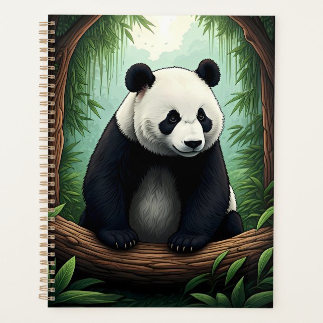 Agenda Panda en exuberante vegetación (Anverso)