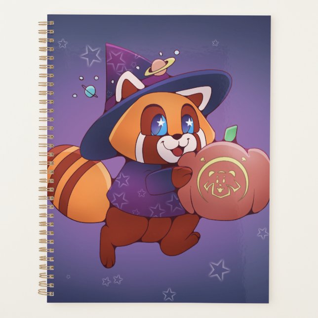 Agenda Panda espacial Halloween (Anverso)