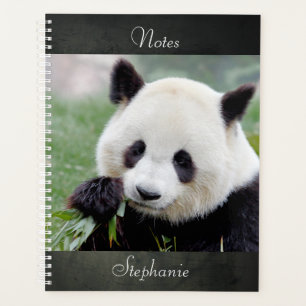 Agenda Panda gigante de la fotografía portátil, animales 