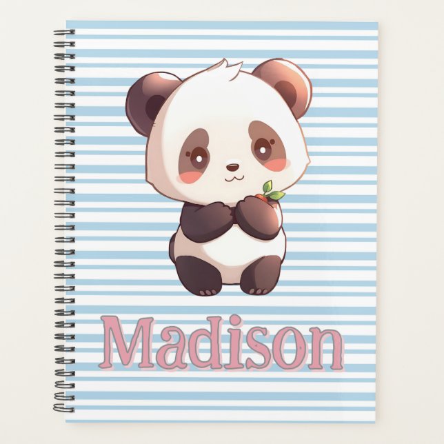 Agenda Panda Lindo Personalizado (Anverso)
