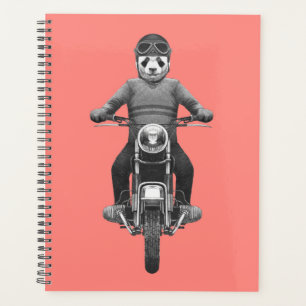 Agenda Panda Motorcyle Rider