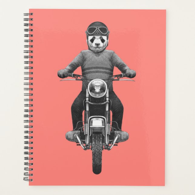 Agenda Panda Motorcyle Rider (Anverso)