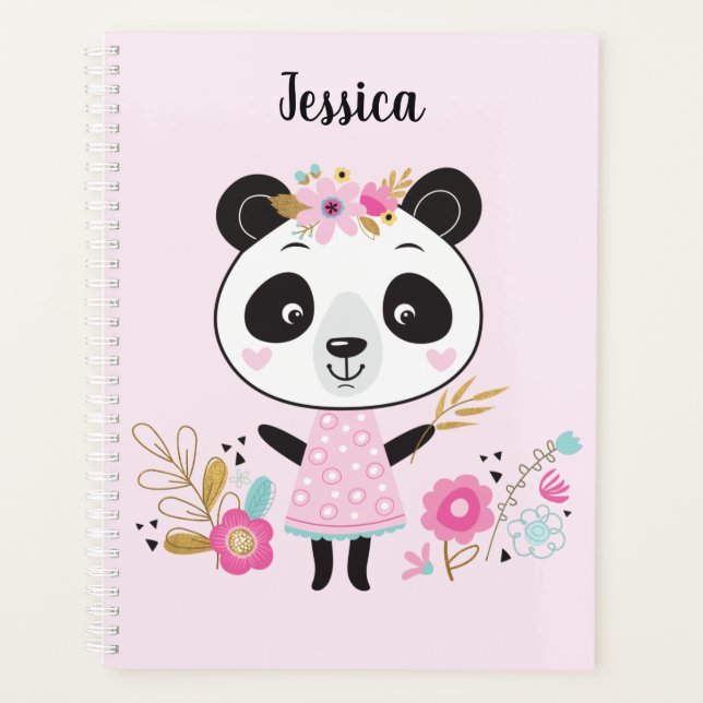 Agenda Panda rosado (Anverso)