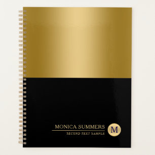 Agenda Pantalla personalizada Gold y Black Splits