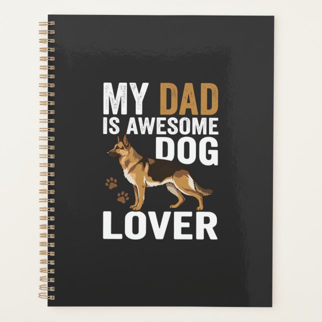 Agenda Papá Amante De Perros Es Increíble (Anverso)