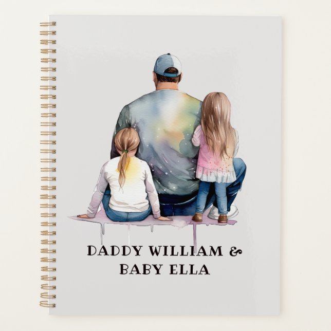 Agenda Papá e hijas personalizados (9) (Anverso)