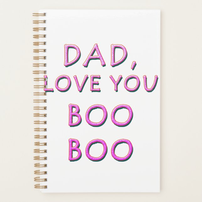 AGENDA PAPÁ, TE AMO BOO 2 (Anverso)