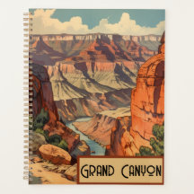 Papel de carta retro del Gran Cañón para viajes