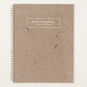 Agenda Papel de Kraft ruso moderno minimalista