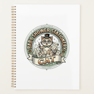 Agenda Papel de regalo para baby shower de gato 