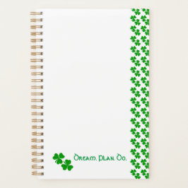 Agenda Papel de Treboles de San Patricio
