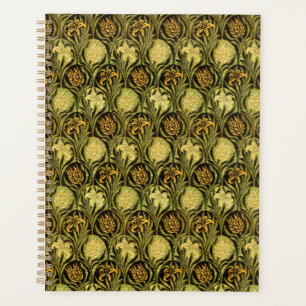 Agenda Papel pintado de tulipán y lirio verde de William 