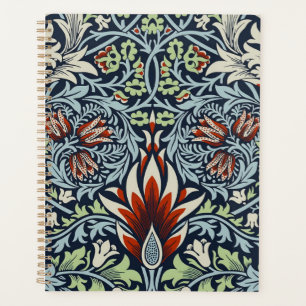 Agenda Papel pintado floral Morris Navy Blue Snakeshead