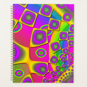 Agenda Papel pop neón psicodélico