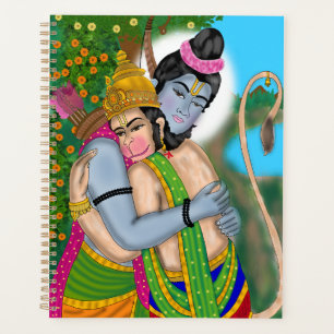 Agenda Papelería del Señor Rama y Hanuman