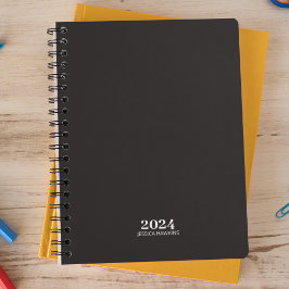 Agenda Papelería personal ・ Black Noir Weekly