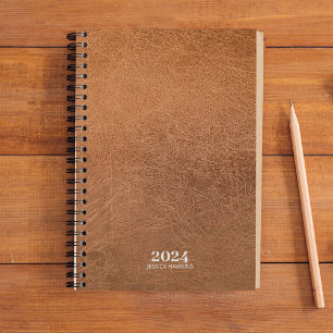 Agenda Papelería personal ・ Cuero empanado 202x semanal