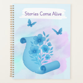 Agenda Papiro encantado - Diseño de flores y mariposas