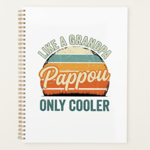 Agenda Pappou como un abuelo solo que más genial camiseta