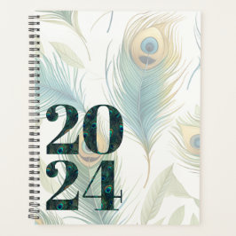 Agenda Paquetes de pavo real Planner de espiral de cobert