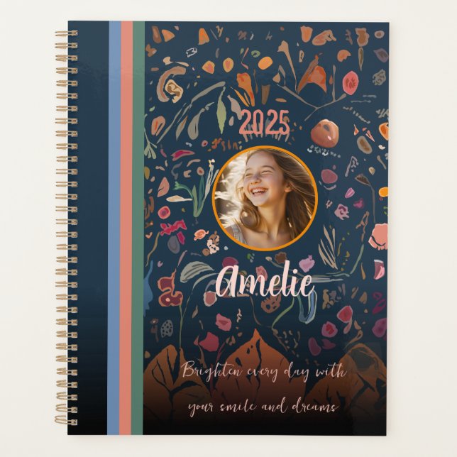 Agenda Para las hijas, Resumen de diseño floral Foto (Anverso)