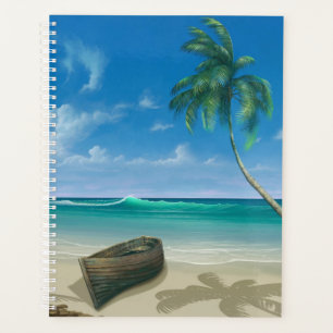 Agenda Paraíso de las islas tropicales Sandy Beach Bote