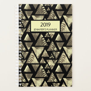 Agenda Paraíso de palmas tropicales Taupe negro 2019