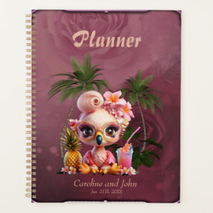 Agenda Paraíso rosa, un flamingo dulce
