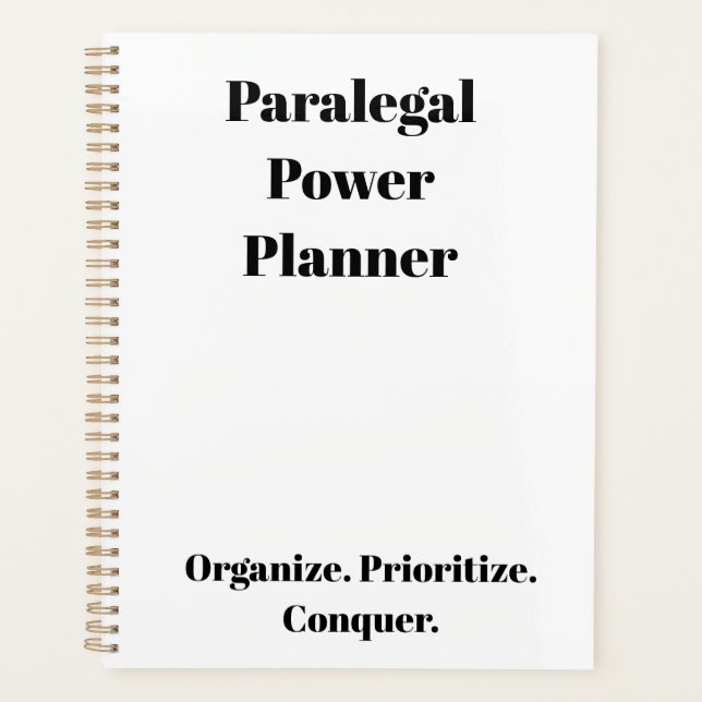Agenda Paralegal Planner (Anverso)