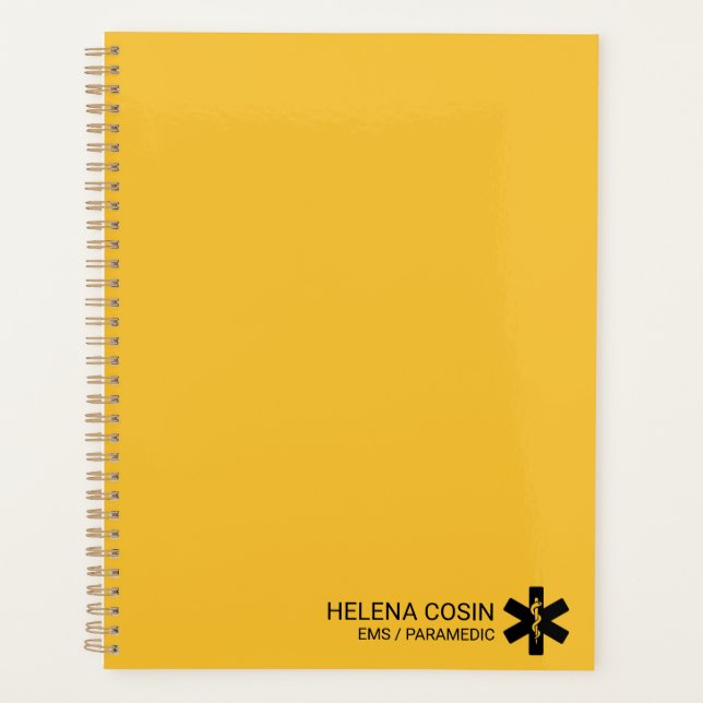 Agenda Paramédico elegante de SEM (Anverso)