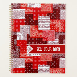Agenda Parche de costura personalizado Bandana Quilt Patr