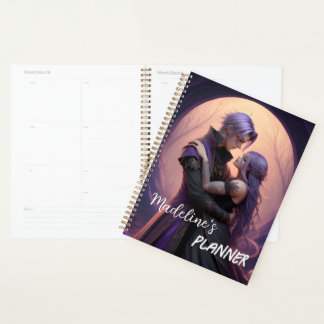 Agenda Pareja de Anime de Fantasía Gótica