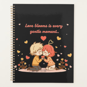 Agenda Pareja de anime romántico lindo - Momento de amor