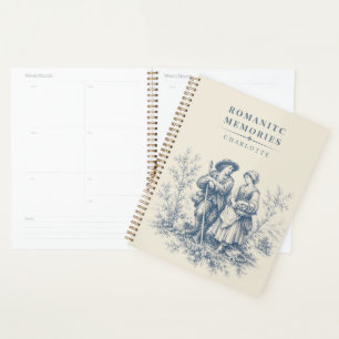 Agenda Pareja de pastores personalizados del campo francé