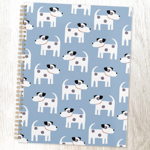 Agenda Parson Jack Russell Terrier Dog Pattern Blue