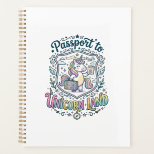 Agenda Pasaporte de Unicornio a Tierra de Unicornios Fond