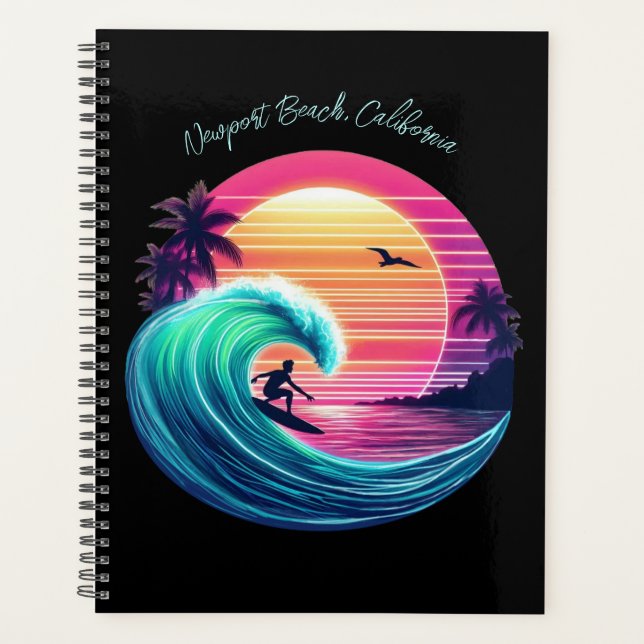 Agenda Pasear por la ola al atardecer (Anverso)