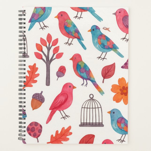 Agenda Pássaros e Flores DESING (Anverso)
