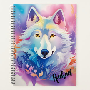 Agenda Pastel Artsy Wolf
