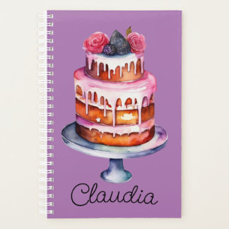 Agenda Pastel de rosas y Berries