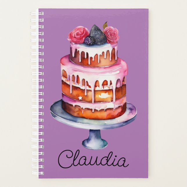 Agenda Pastel de rosas y Berries (Anverso)