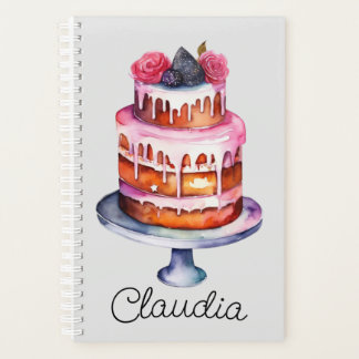 Agenda Pastel de rosas y Berries