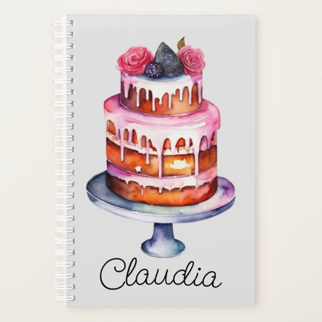 Agenda Pastel de rosas y Berries (Anverso)