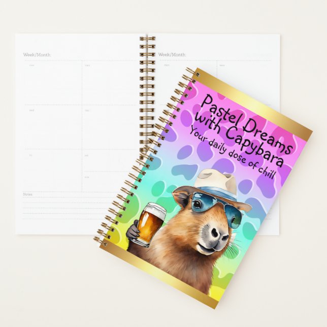 Agenda Pastel Dreams with Capybara: Your Daily Dose  (Demostración)