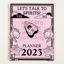 Agenda Pastel gótico Año Floral Negra Rosa