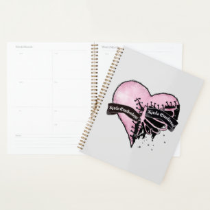 Agenda Pastel Gótico Corazón Emocional e inmóvil