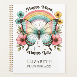 Agenda Pastel Hippie "Happy Mind Happy Life"
