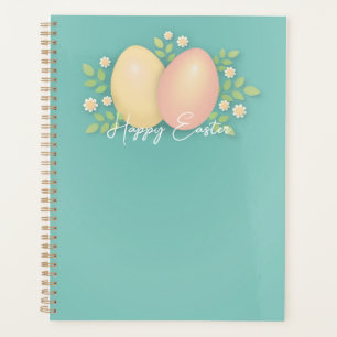 Agenda Pastel huevos de pascua primavera floral vacacione
