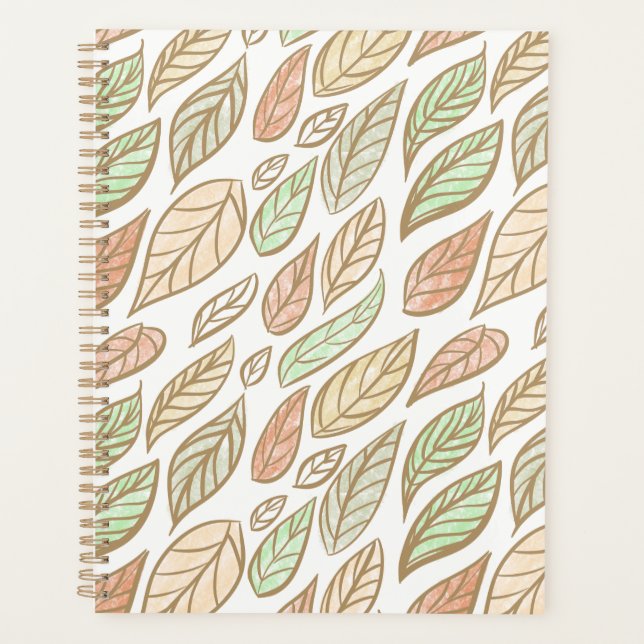 Agenda Pastel Leaf Drift Planner (Anverso)