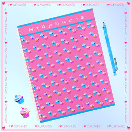 Agenda Pastel rosa y azul de Bonito personalizado